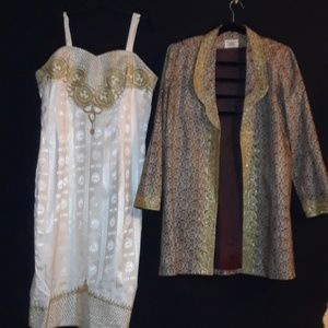 Evening dress w/matching jacket